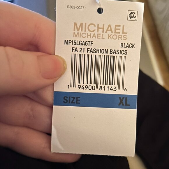 NWT Michael Kors Off-The-Shoulder Black Top XL Statement Sleeve Chic - Picture 8 of 12